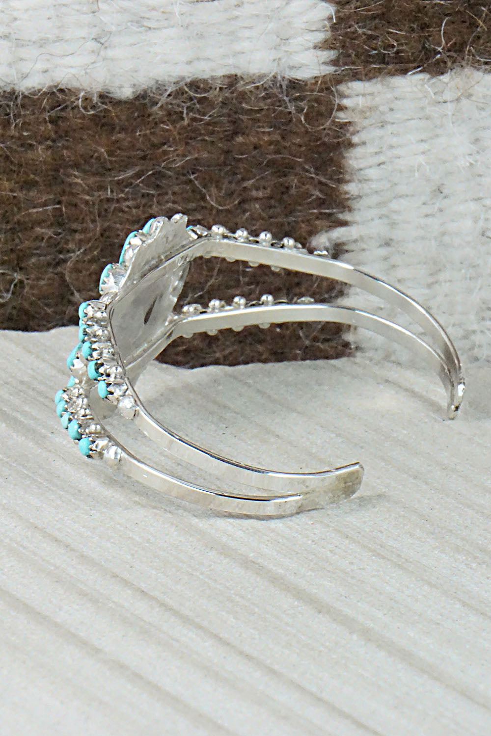 Turquoise & Sterling Silver Bracelet - Jennifer Booqua