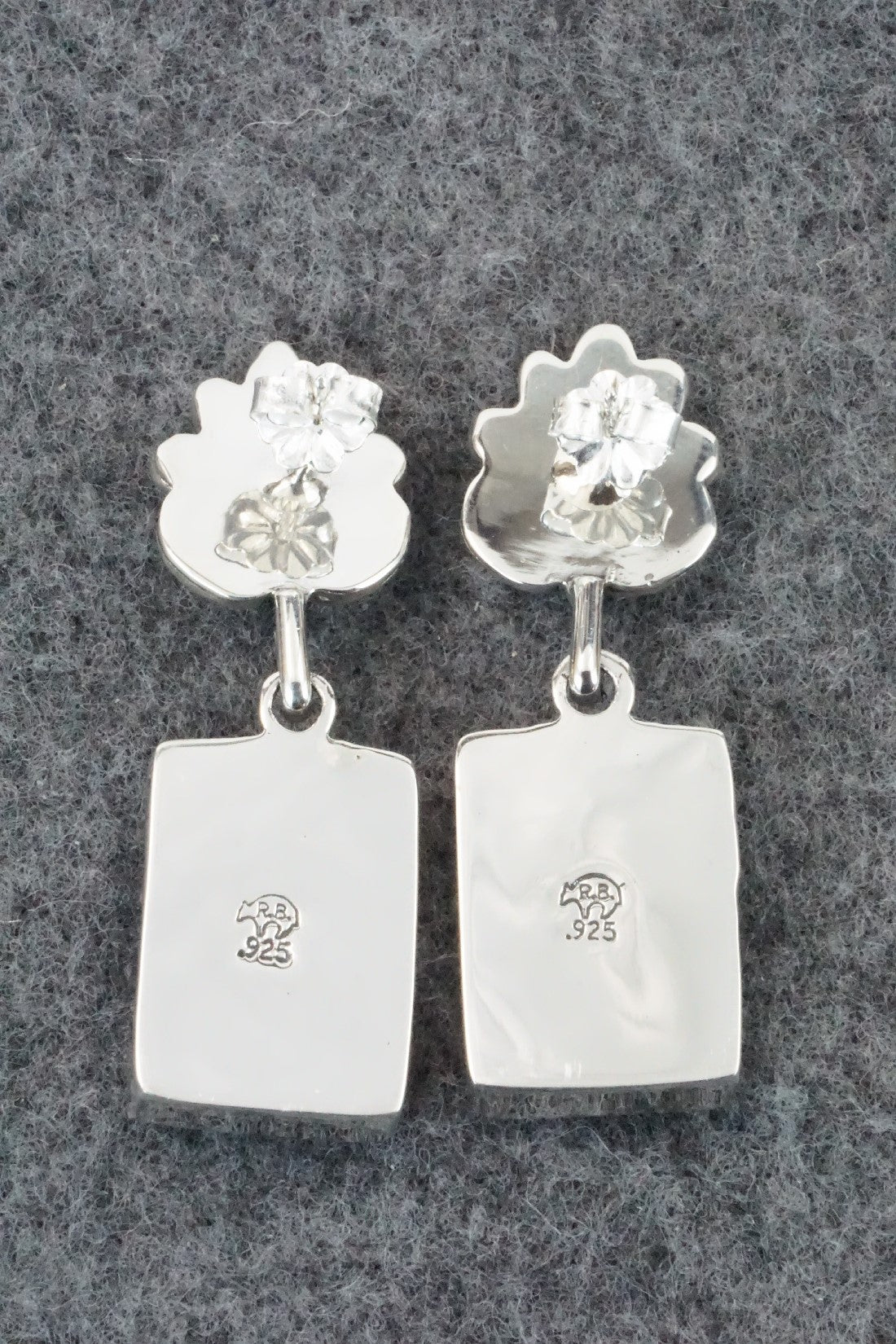 White Buffalo and Sterling Silver Earrings - Sadie Jim