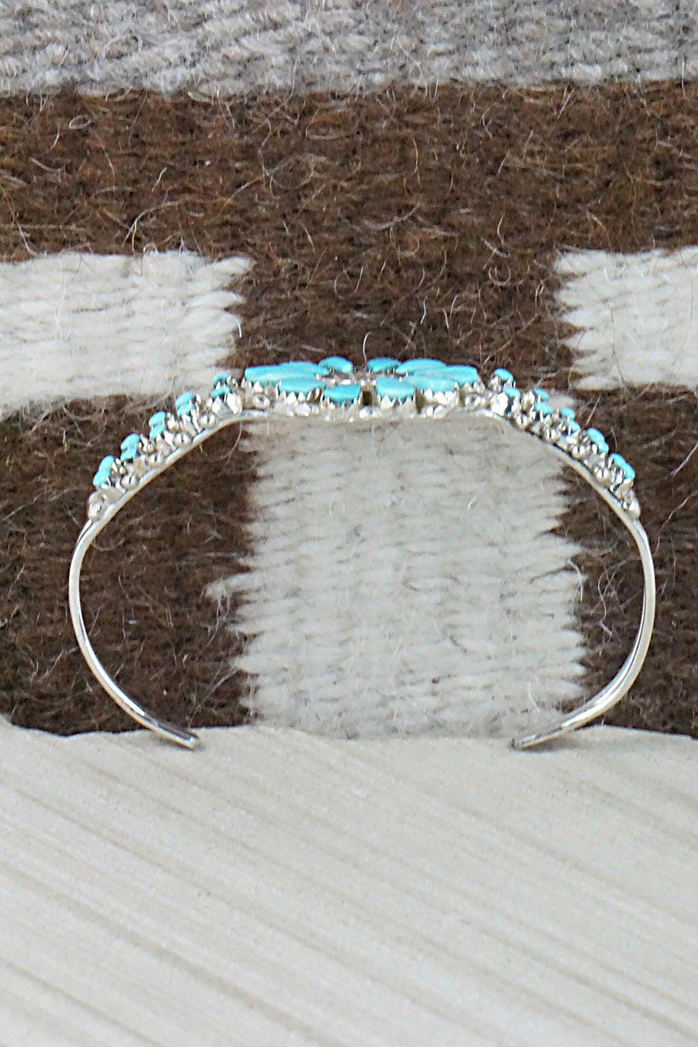 Turquoise & Sterling Silver Bracelet - Jennifer Booqua