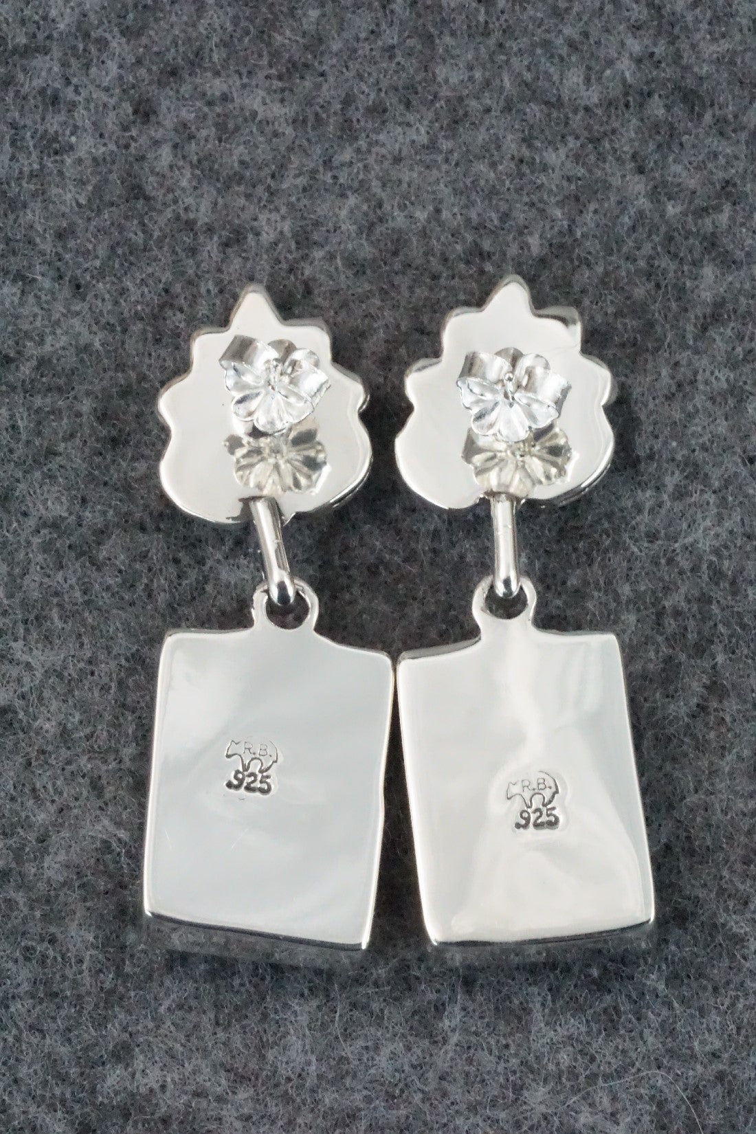 White Buffalo and Sterling Silver Earrings - Sadie Jim