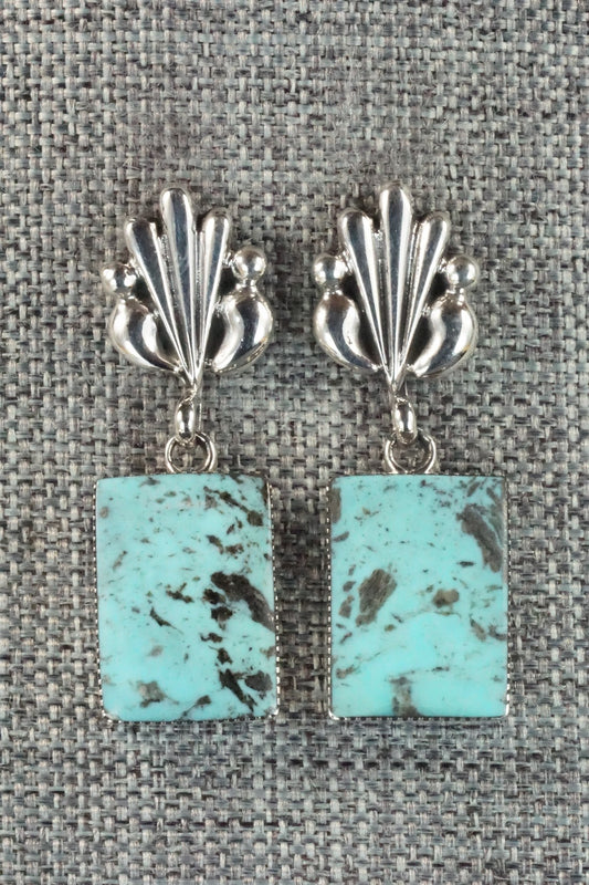 Turquoise and Sterling Silver Earrings - Sadie Jim