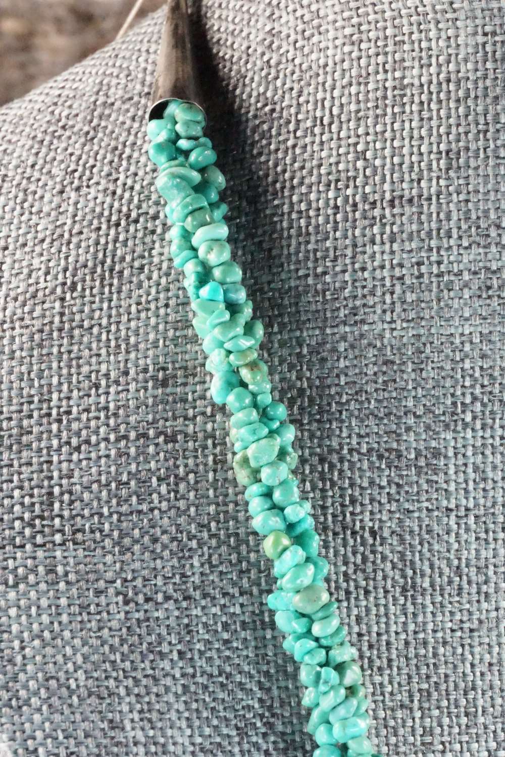 Turquoise & Sterling Silver Necklace - Charlie Bowie