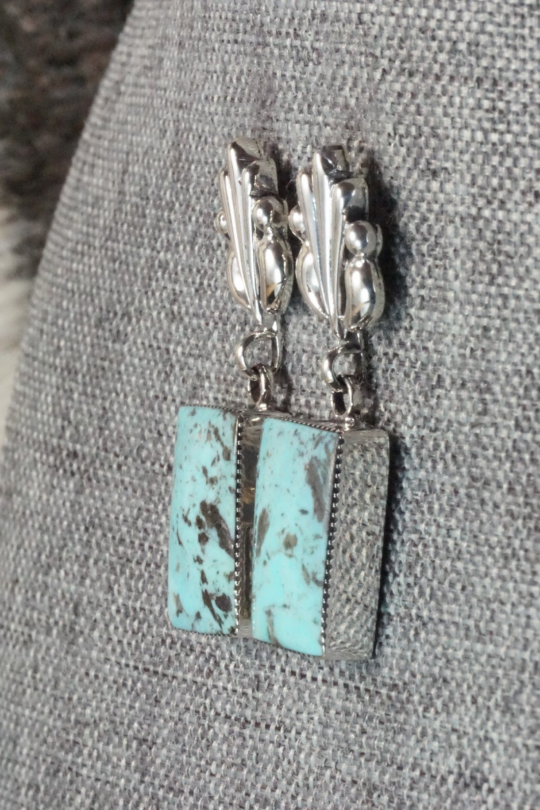 Turquoise and Sterling Silver Earrings - Sadie Jim