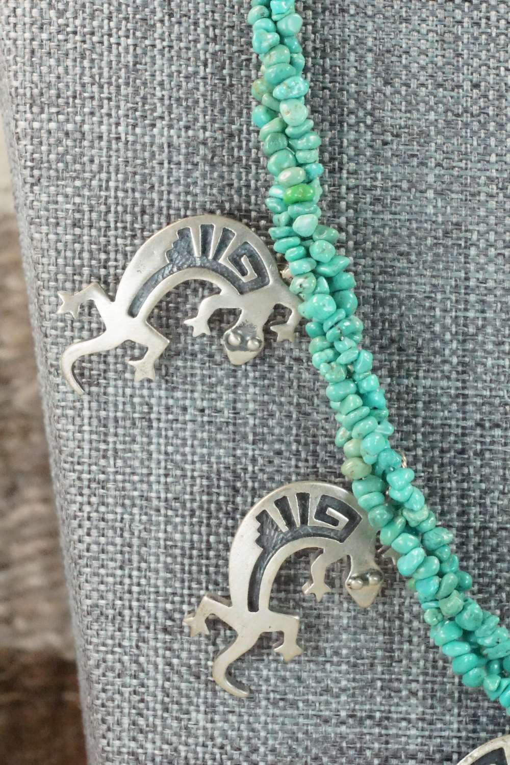 Turquoise & Sterling Silver Necklace - Charlie Bowie