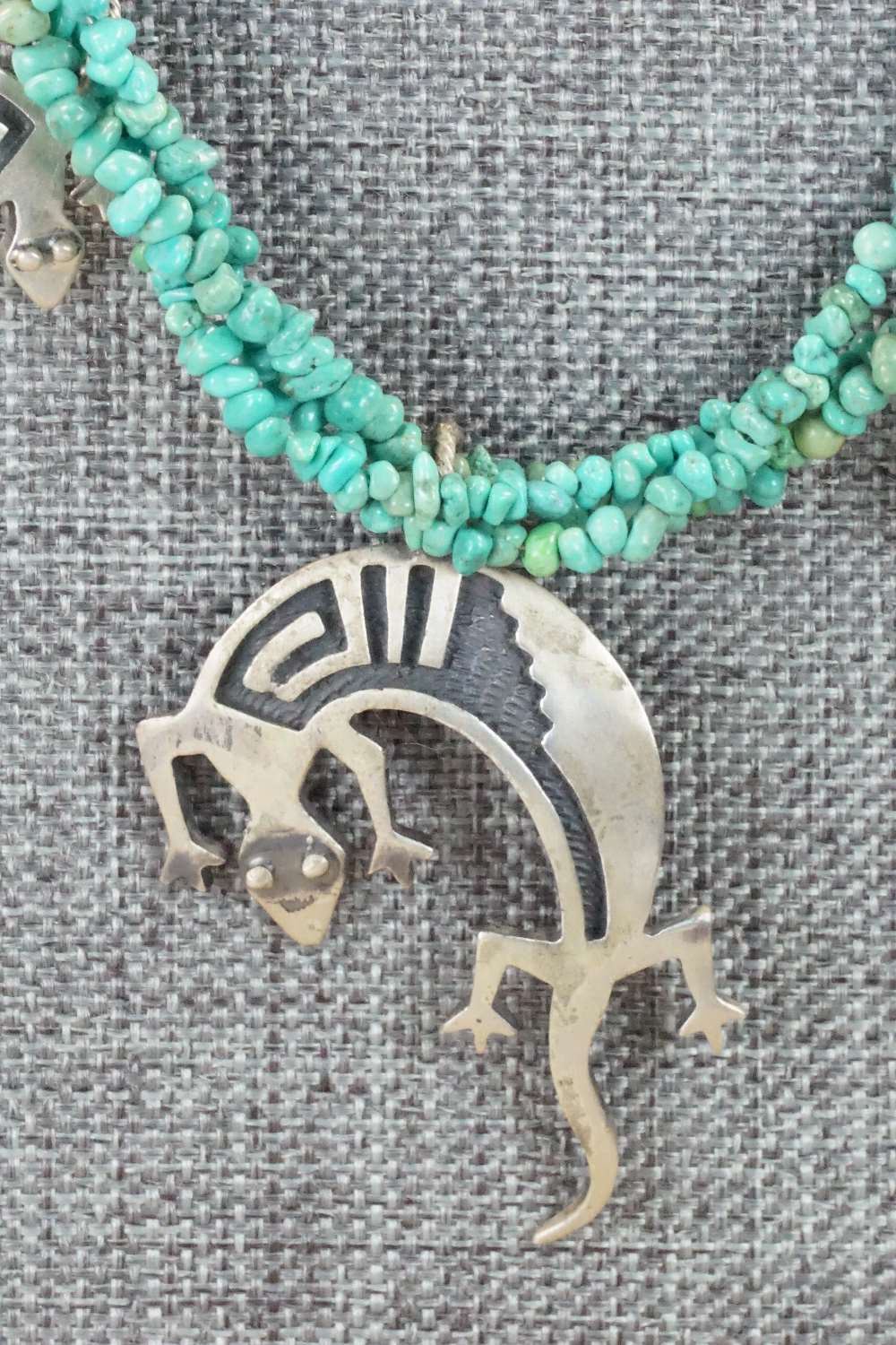 Turquoise & Sterling Silver Necklace - Charlie Bowie