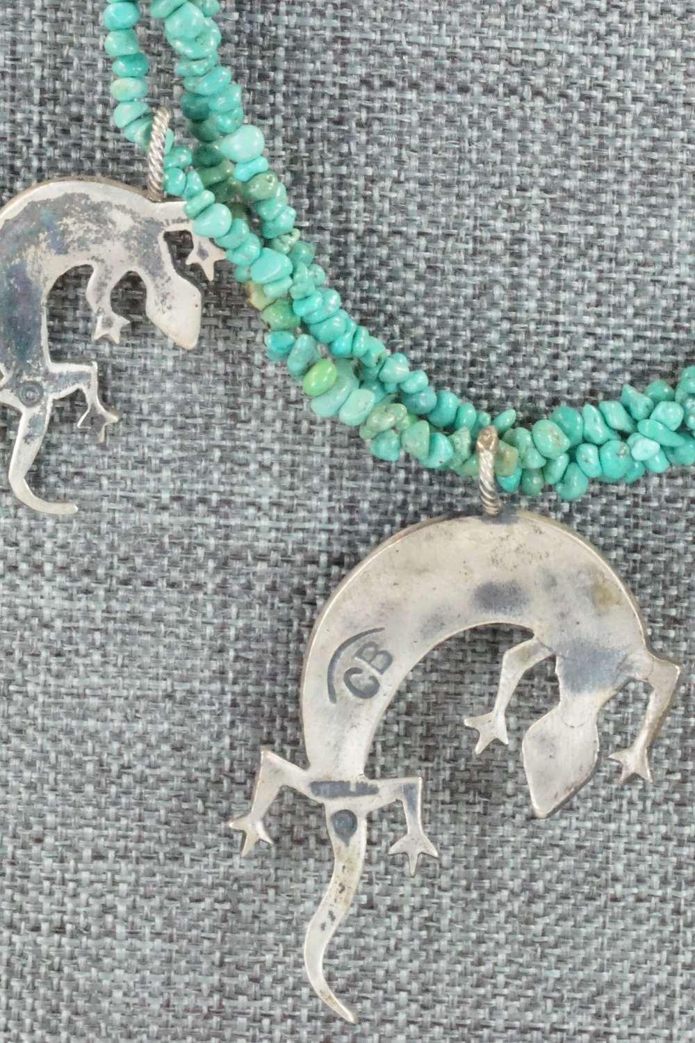 Turquoise & Sterling Silver Necklace - Charlie Bowie