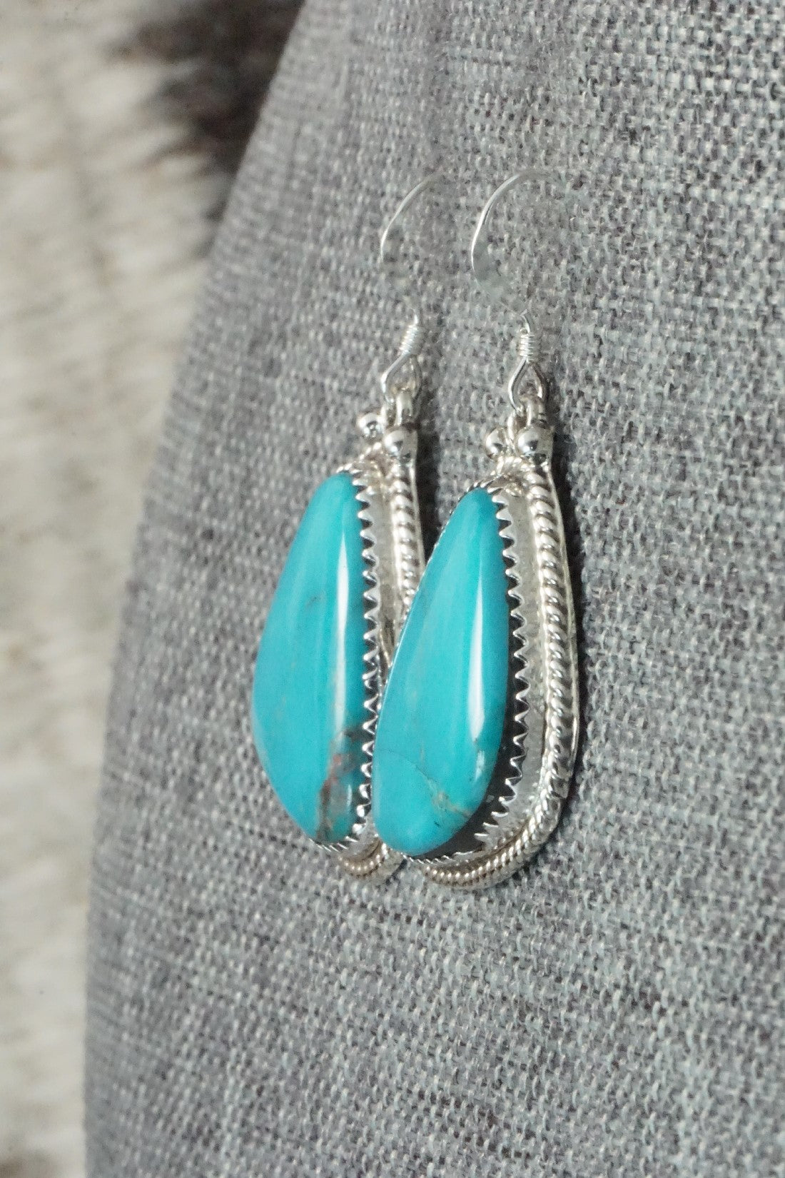 Turquoise and Sterling Silver Earrings - Sharon McCarthy