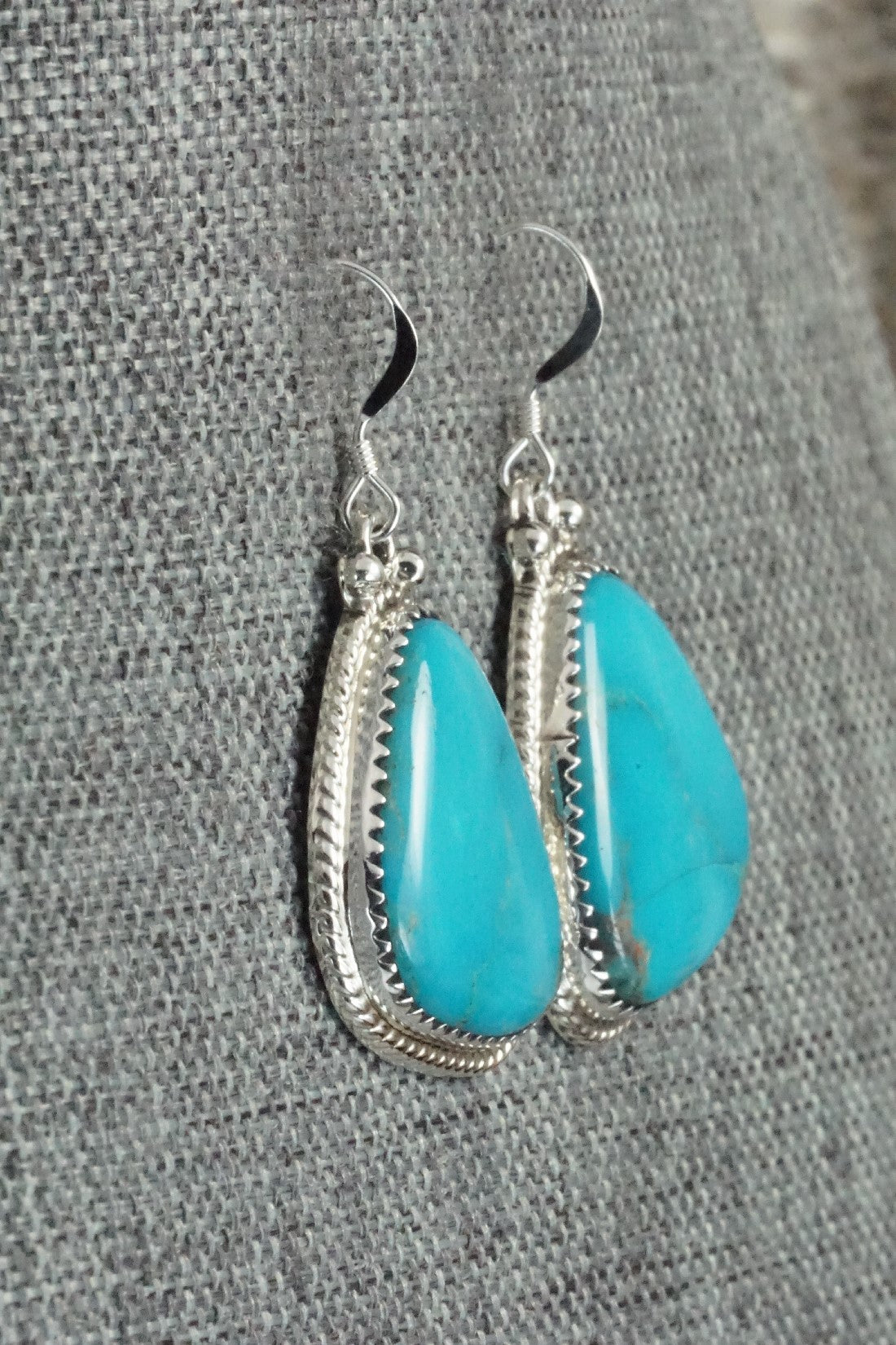 Turquoise and Sterling Silver Earrings - Sharon McCarthy