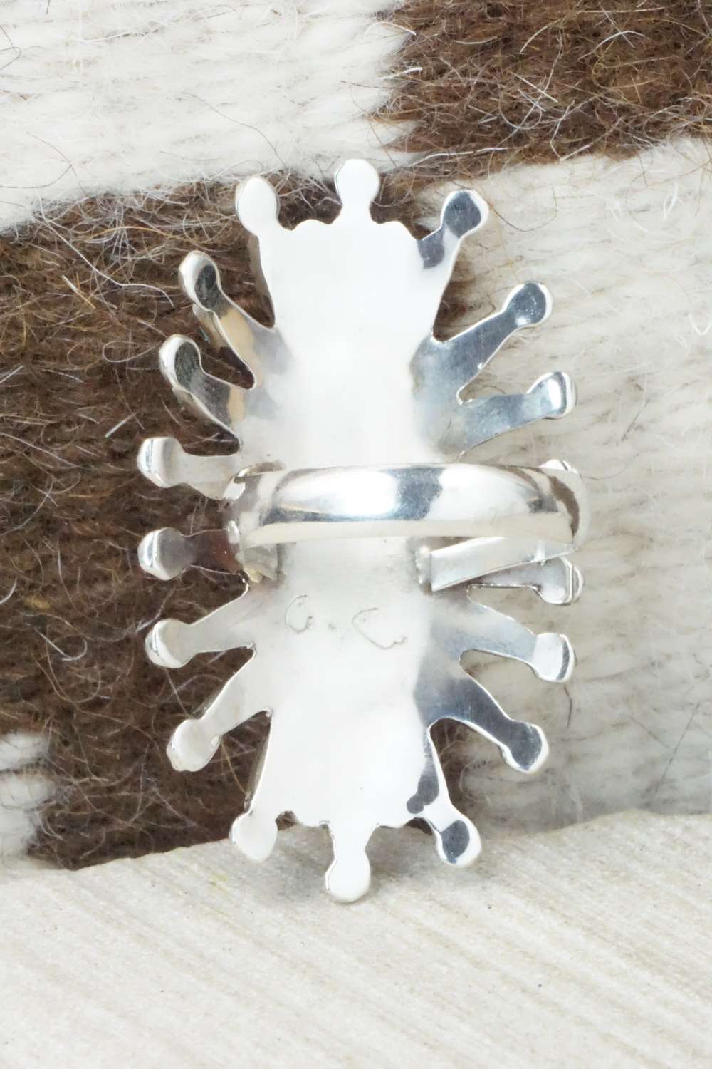 Turquoise & Sterling Silver Bracelet and Ring - Gerald Etsate - Size 9