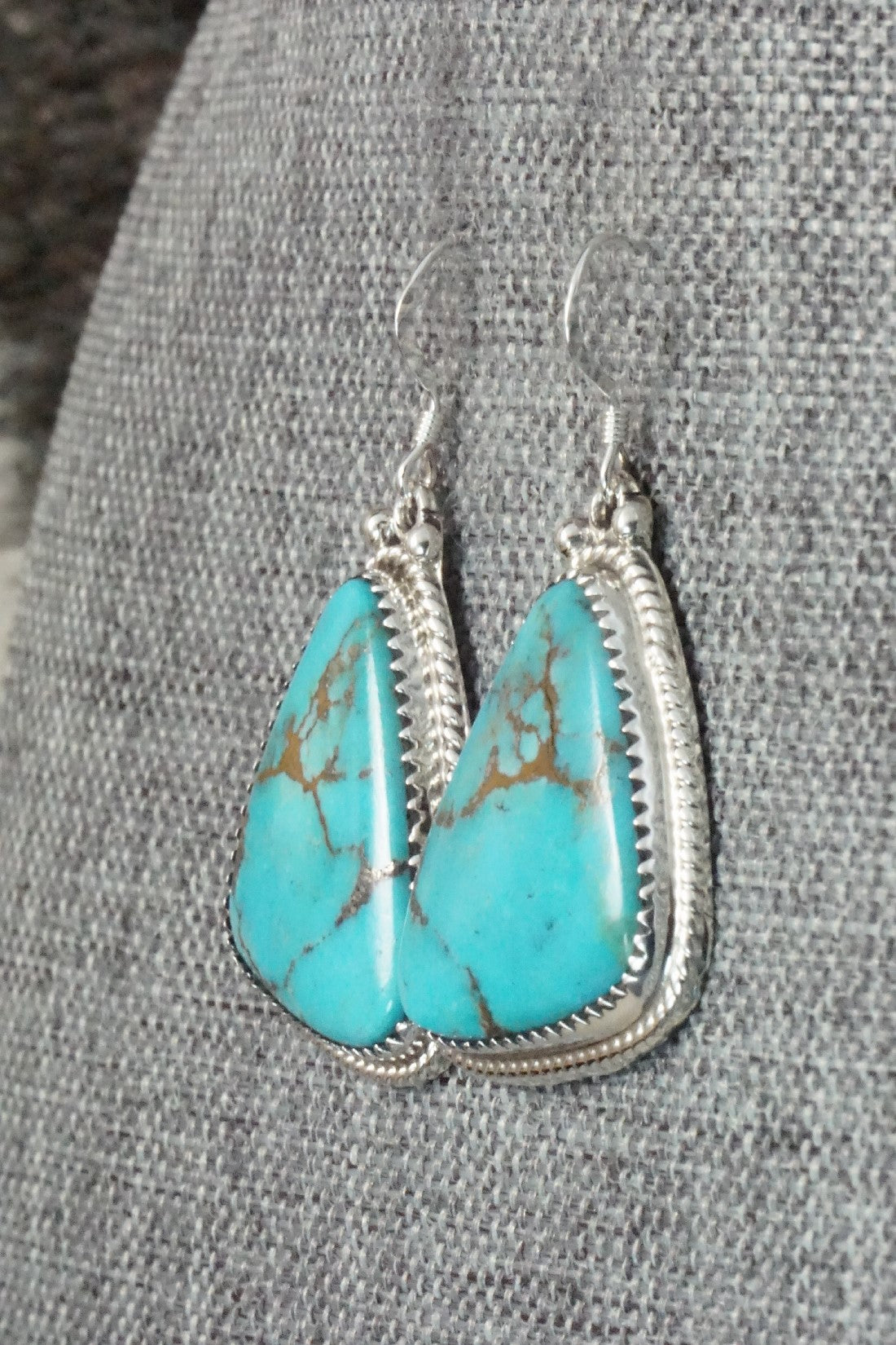 Turquoise and Sterling Silver Earrings - Sharon McCarthy