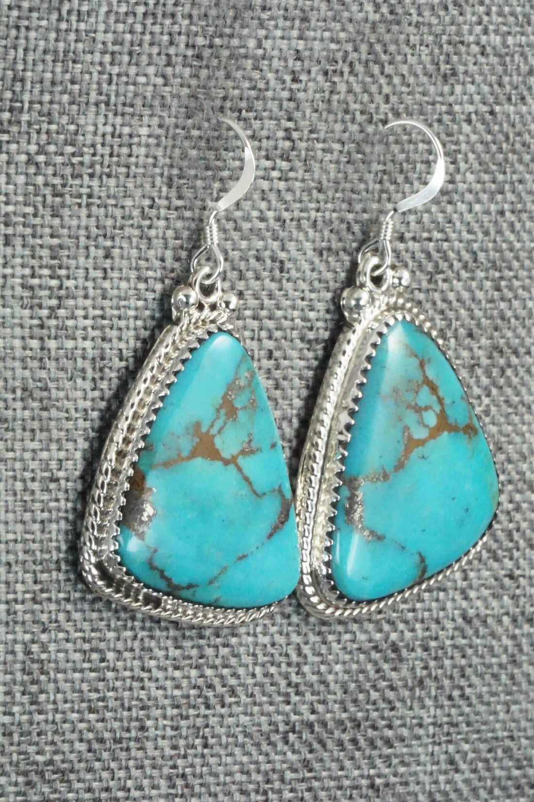 Turquoise and Sterling Silver Earrings - Sharon McCarthy