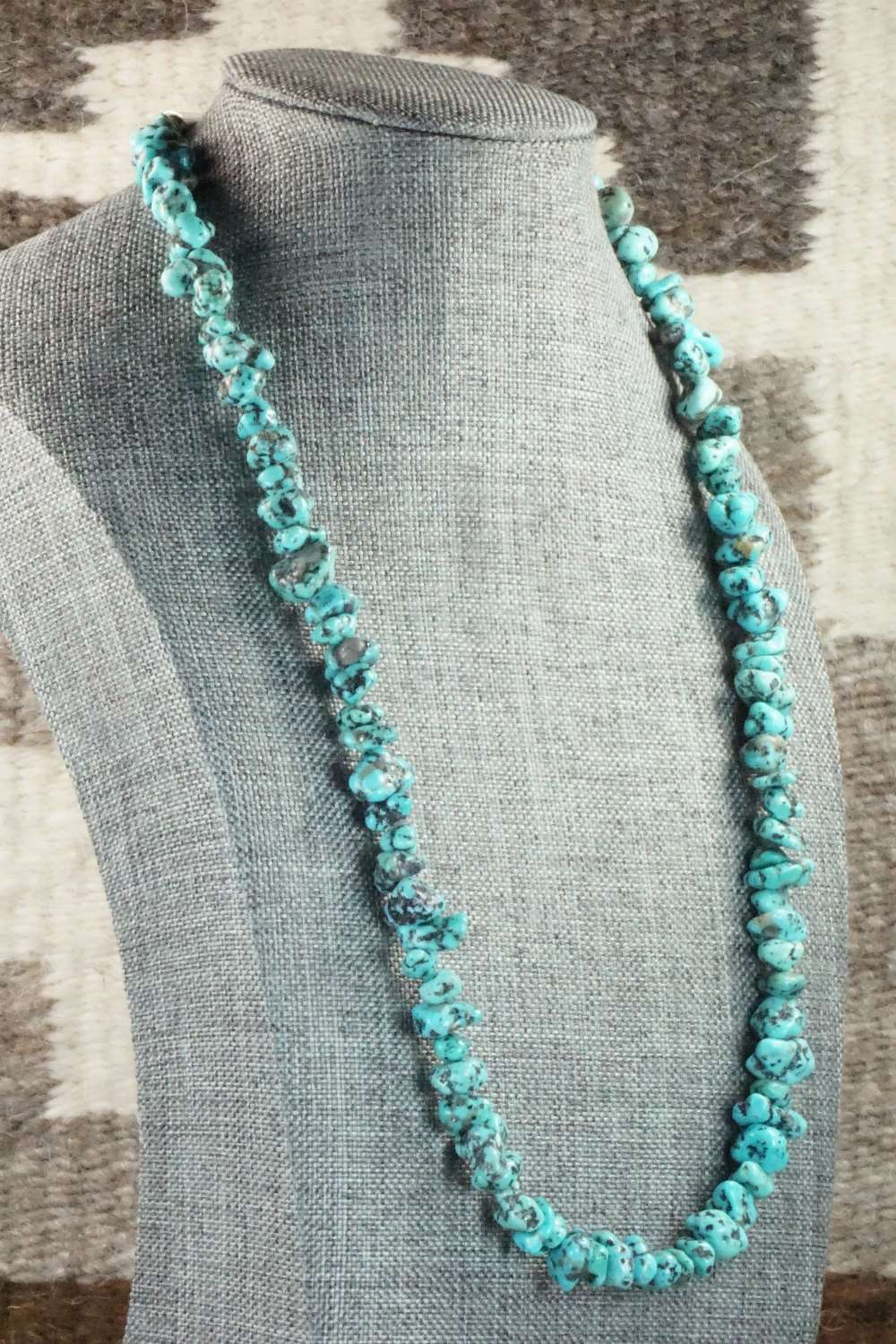 Turquoise & Sterling Silver Necklace - Doreen Jake
