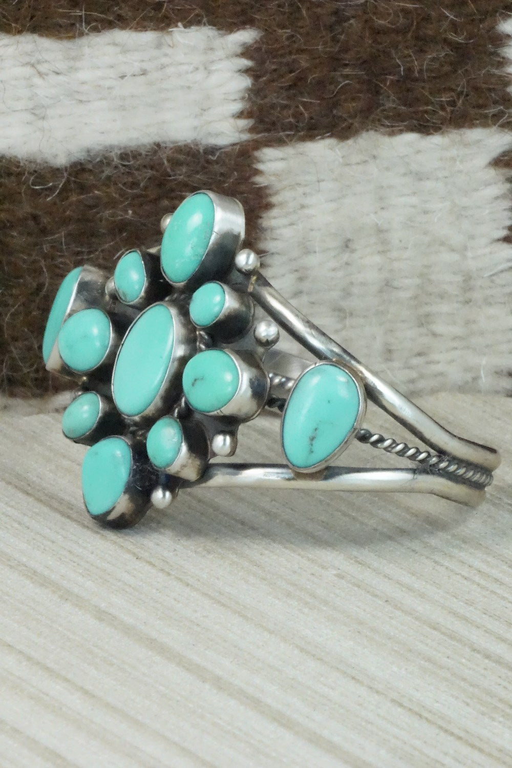 Turquoise & Sterling Silver Bracelet - Wilson Dawes