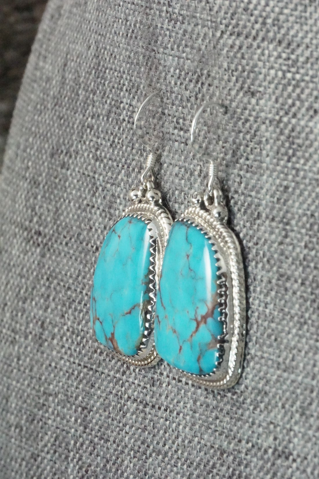 Turquoise and Sterling Silver Earrings - Sharon McCarthy