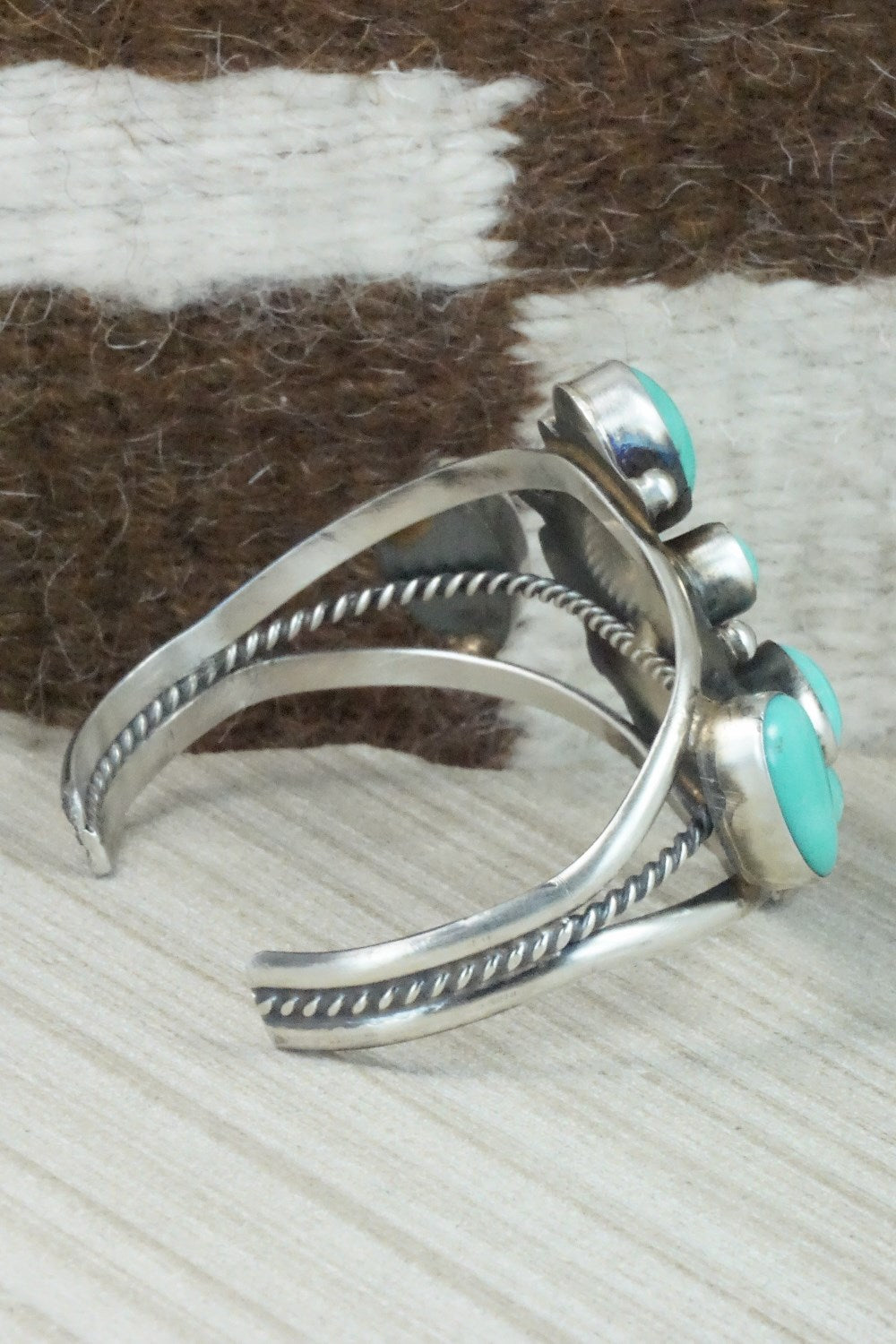 Turquoise & Sterling Silver Bracelet - Wilson Dawes