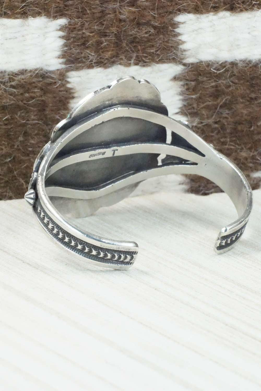 Turquoise & Sterling Silver Bracelet - Joe Tom