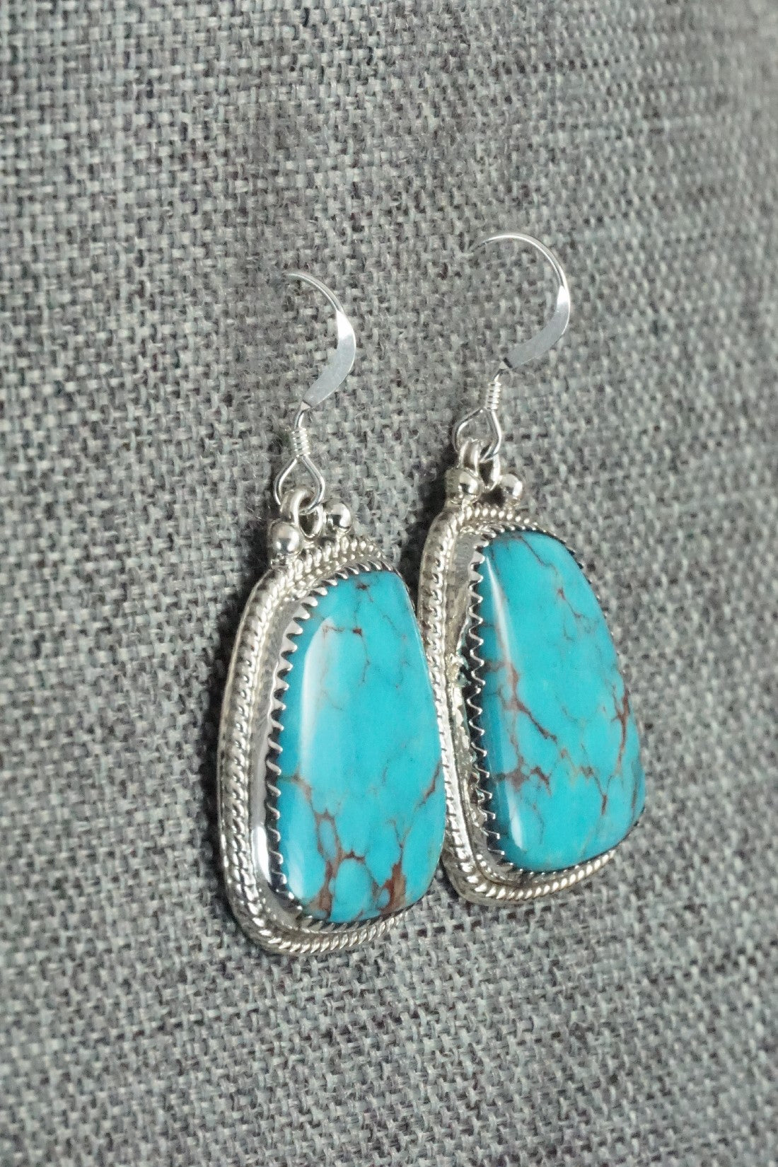 Turquoise and Sterling Silver Earrings - Sharon McCarthy