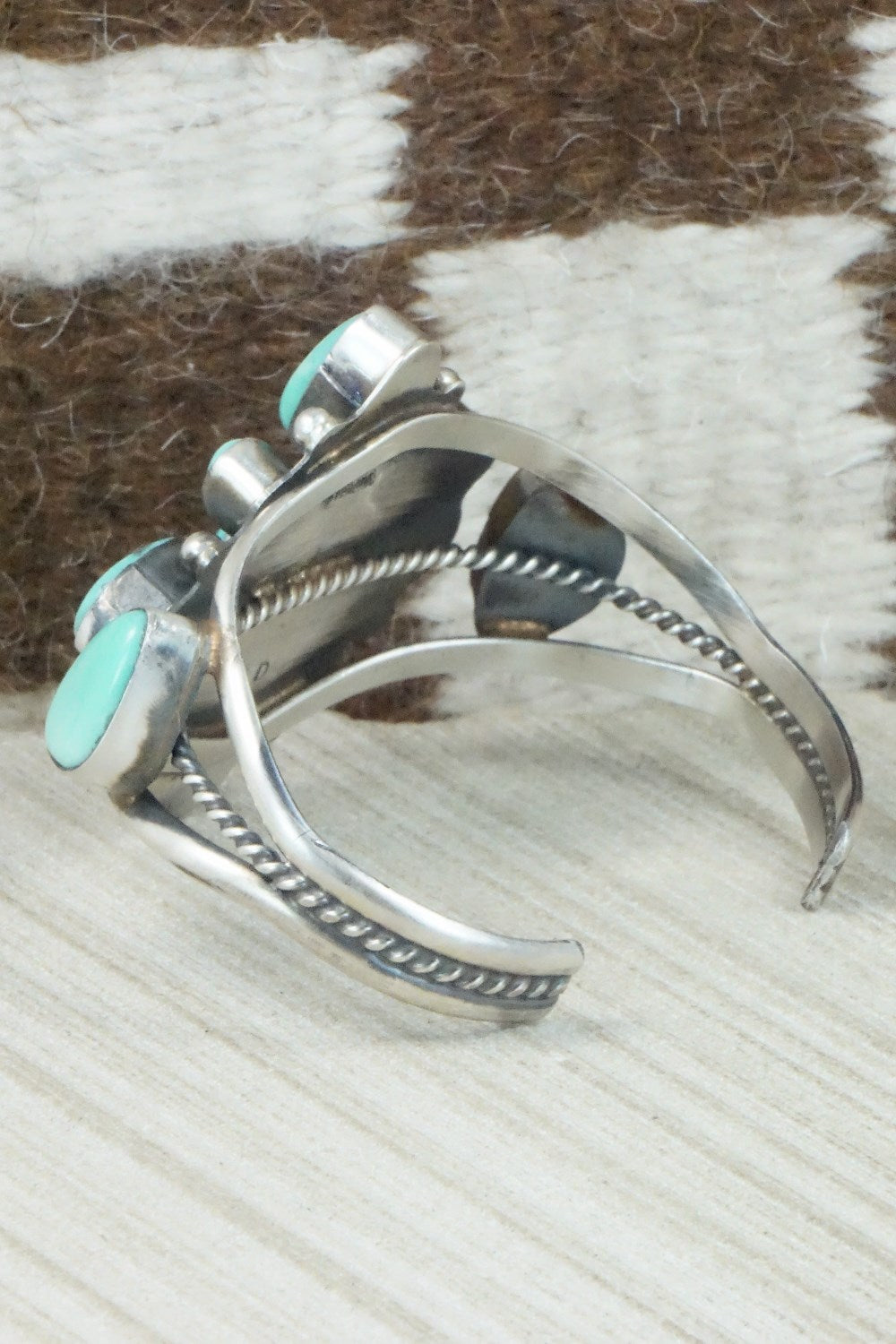 Turquoise & Sterling Silver Bracelet - Wilson Dawes