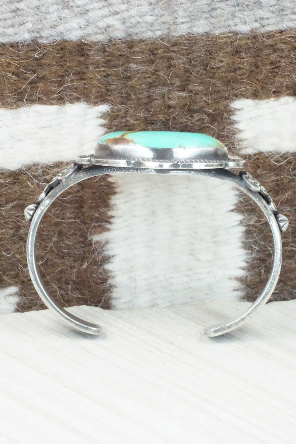 Turquoise & Sterling Silver Bracelet - Joe Tom