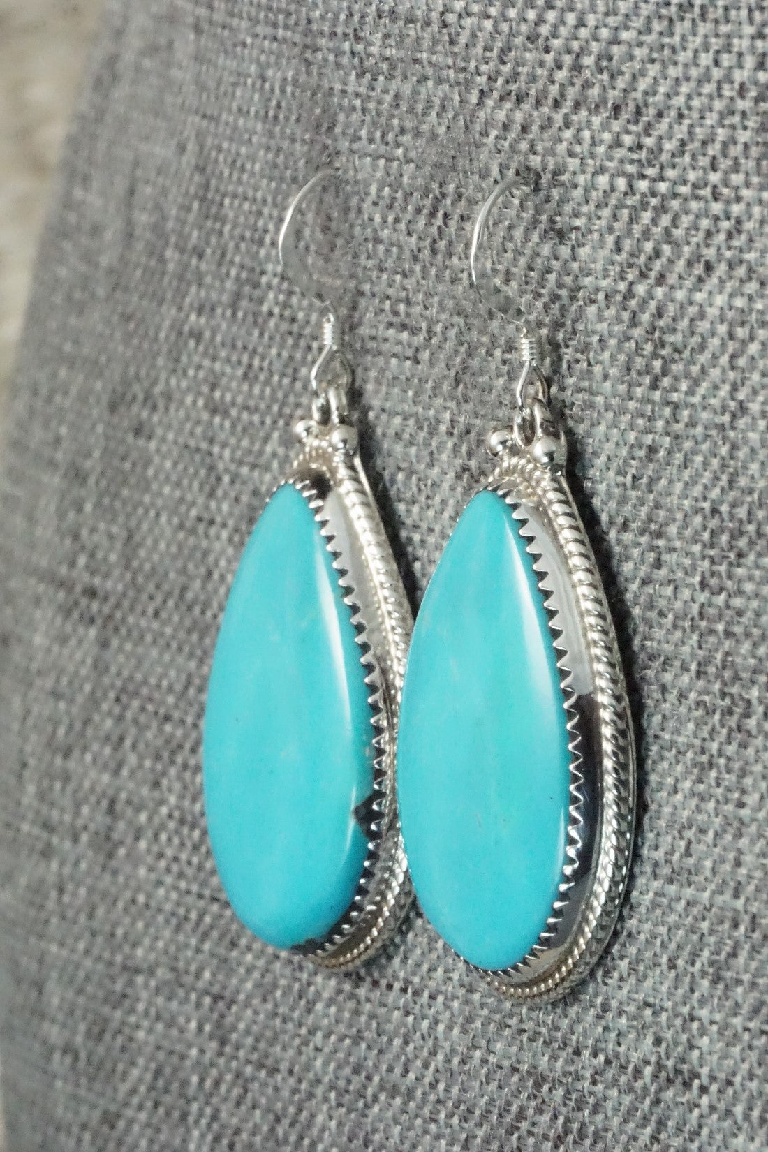 Turquoise and Sterling Silver Earrings - Sharon McCarthy