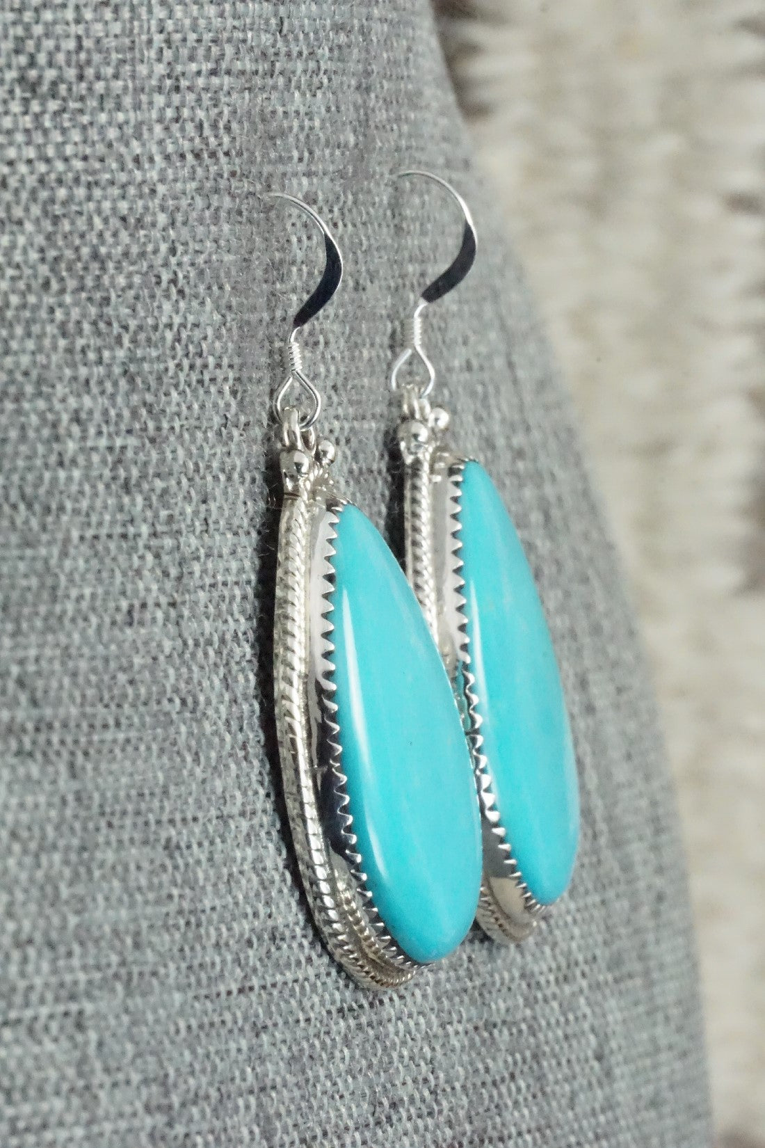Turquoise and Sterling Silver Earrings - Sharon McCarthy