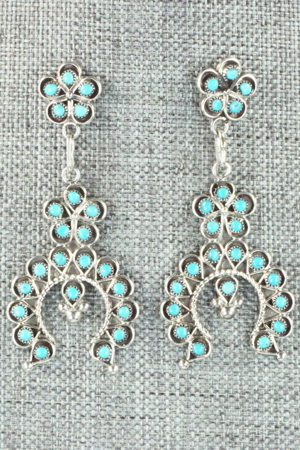 Turquoise & Sterling Silver Earrings - Erline James