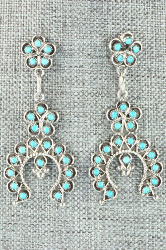 Turquoise & Sterling Silver Earrings - Erline James