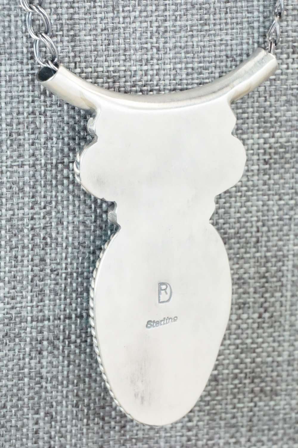 Turquoise & Sterling Silver Necklace - Raymond Delgarito