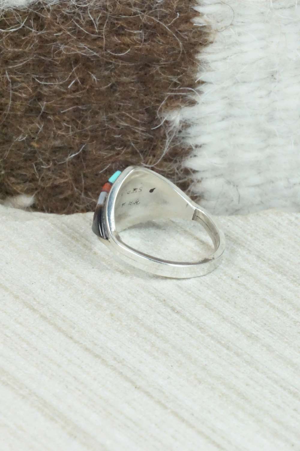 Multi Stone & Sterling Silver Ring - Size 6.25 - KK Zuni