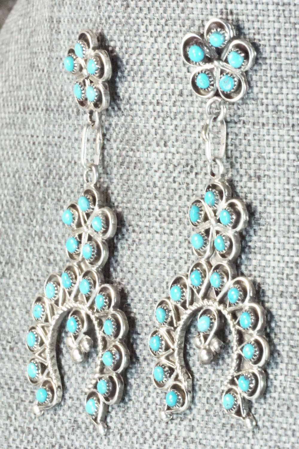 Turquoise & Sterling Silver Earrings - Erline James