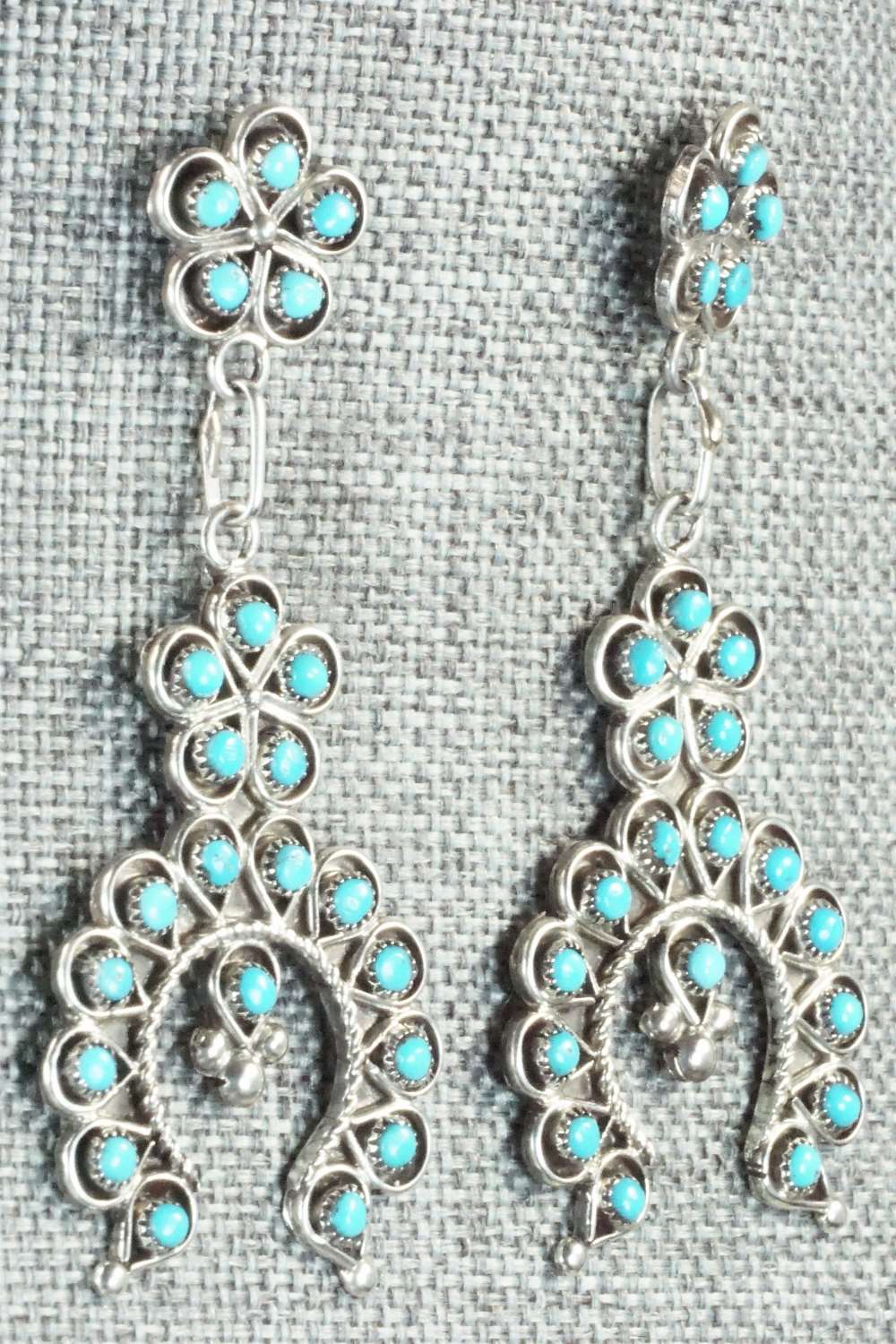 Turquoise & Sterling Silver Earrings - Erline James