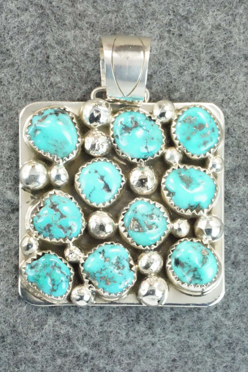Turquoise & Sterling Silver Pendant - Darlene Begay