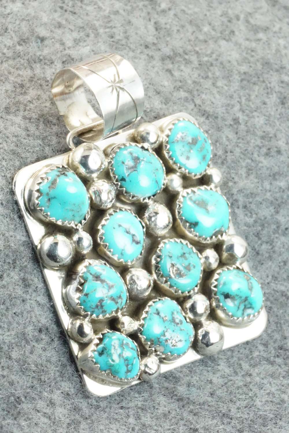 Turquoise & Sterling Silver Pendant - Darlene Begay