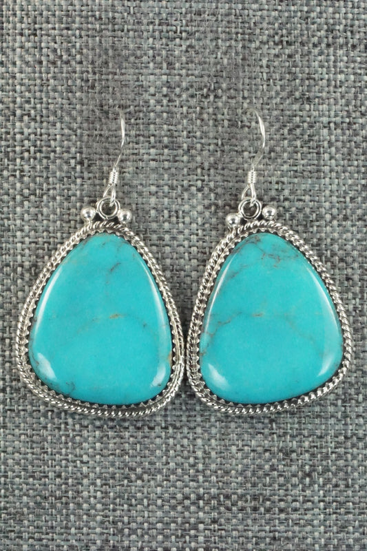 Turquoise and Sterling Silver Earrings - Sharon McCarthy
