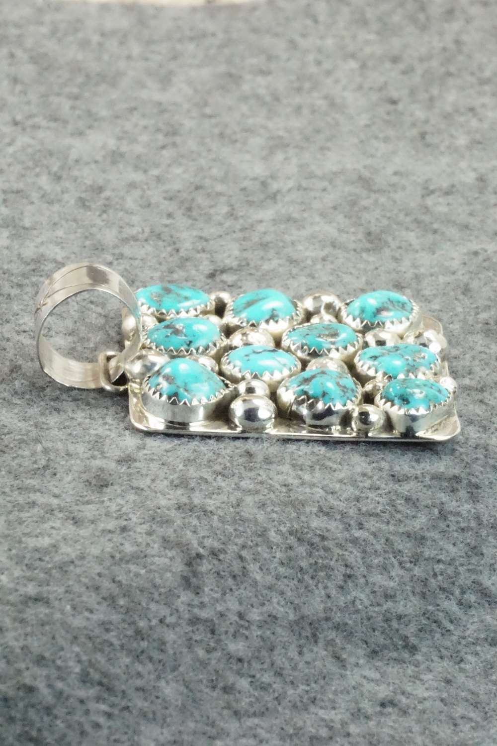 Turquoise & Sterling Silver Pendant - Darlene Begay