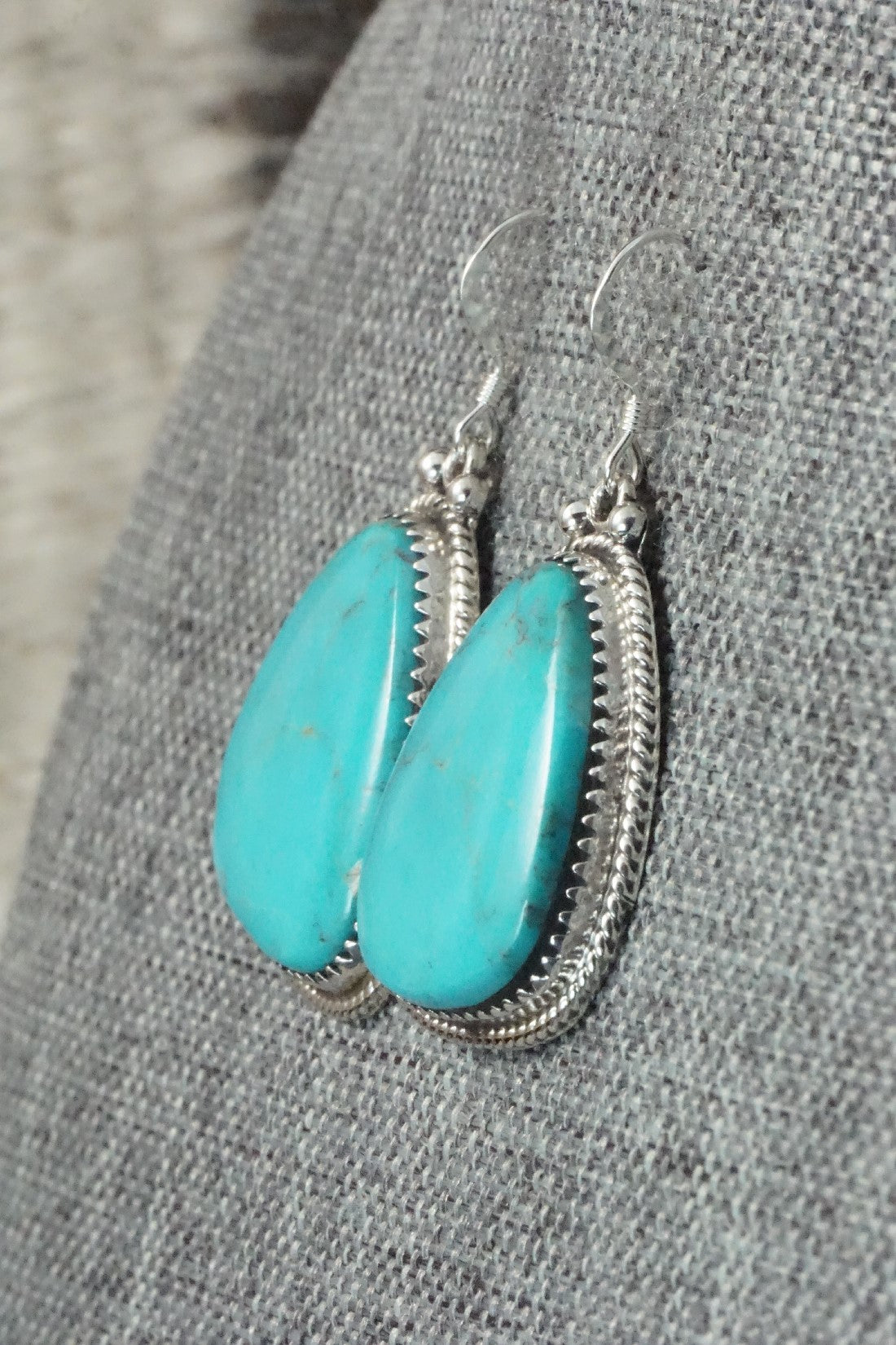 Turquoise and Sterling Silver Earrings - Sharon McCarthy