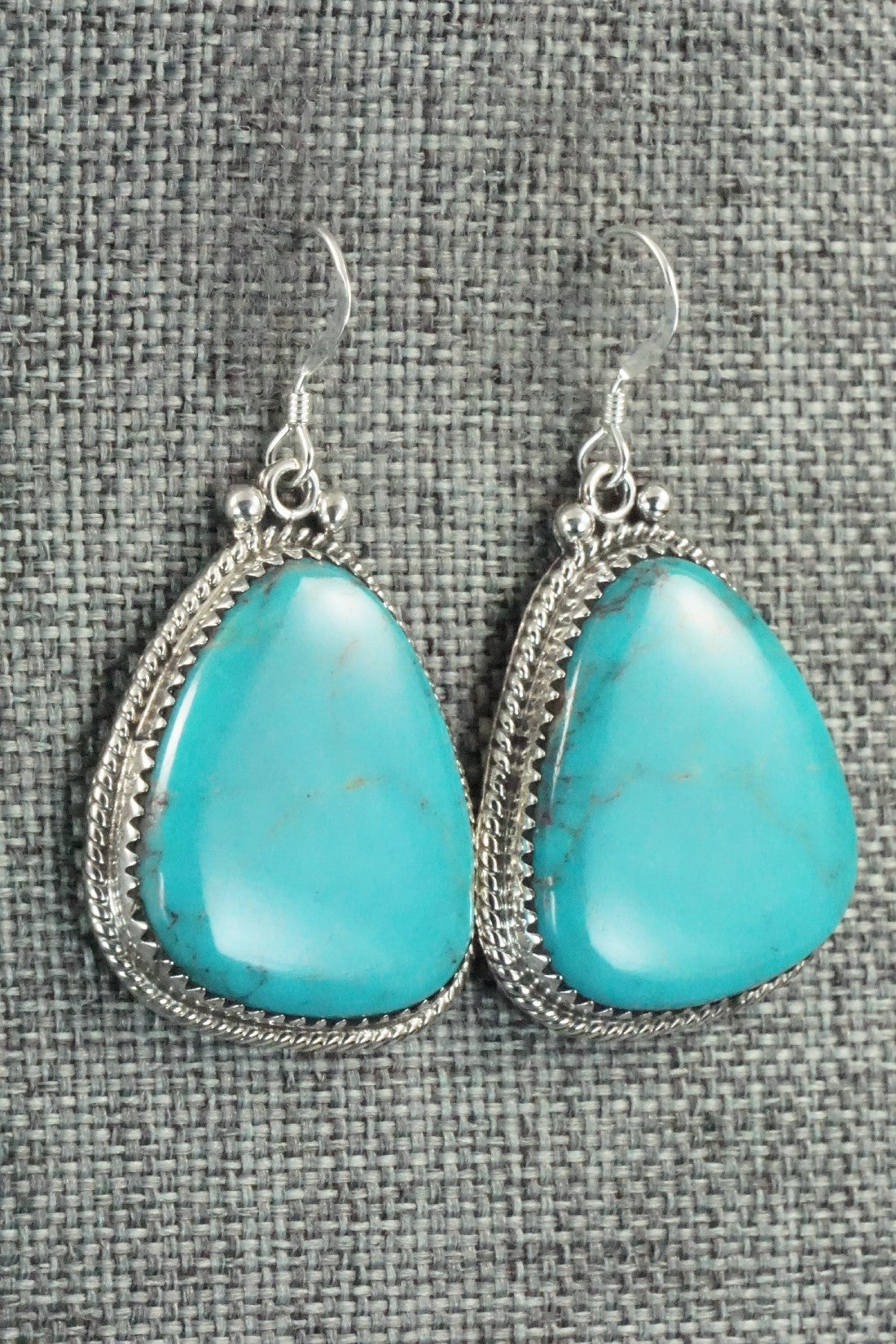 Turquoise and Sterling Silver Earrings - Sharon McCarthy