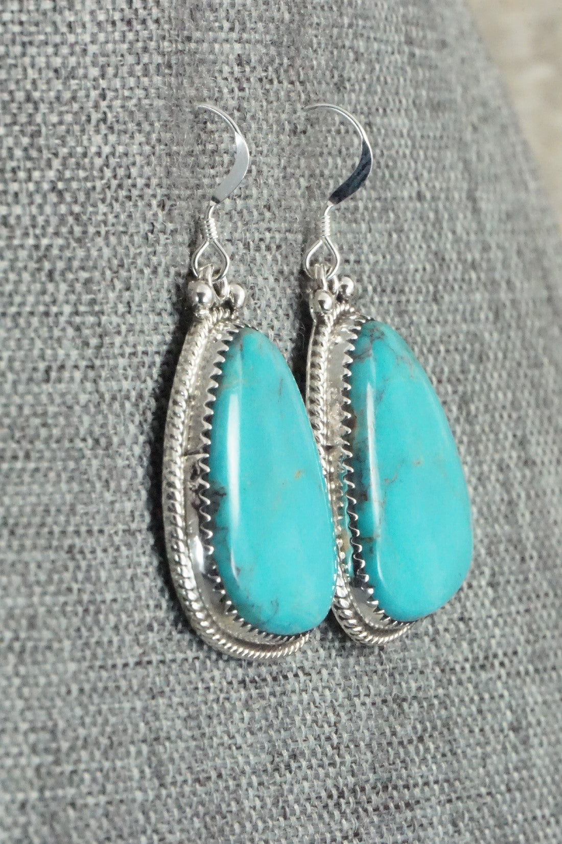 Turquoise and Sterling Silver Earrings - Sharon McCarthy