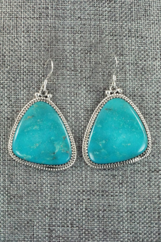 Turquoise and Sterling Silver Earrings - Sharon McCarthy