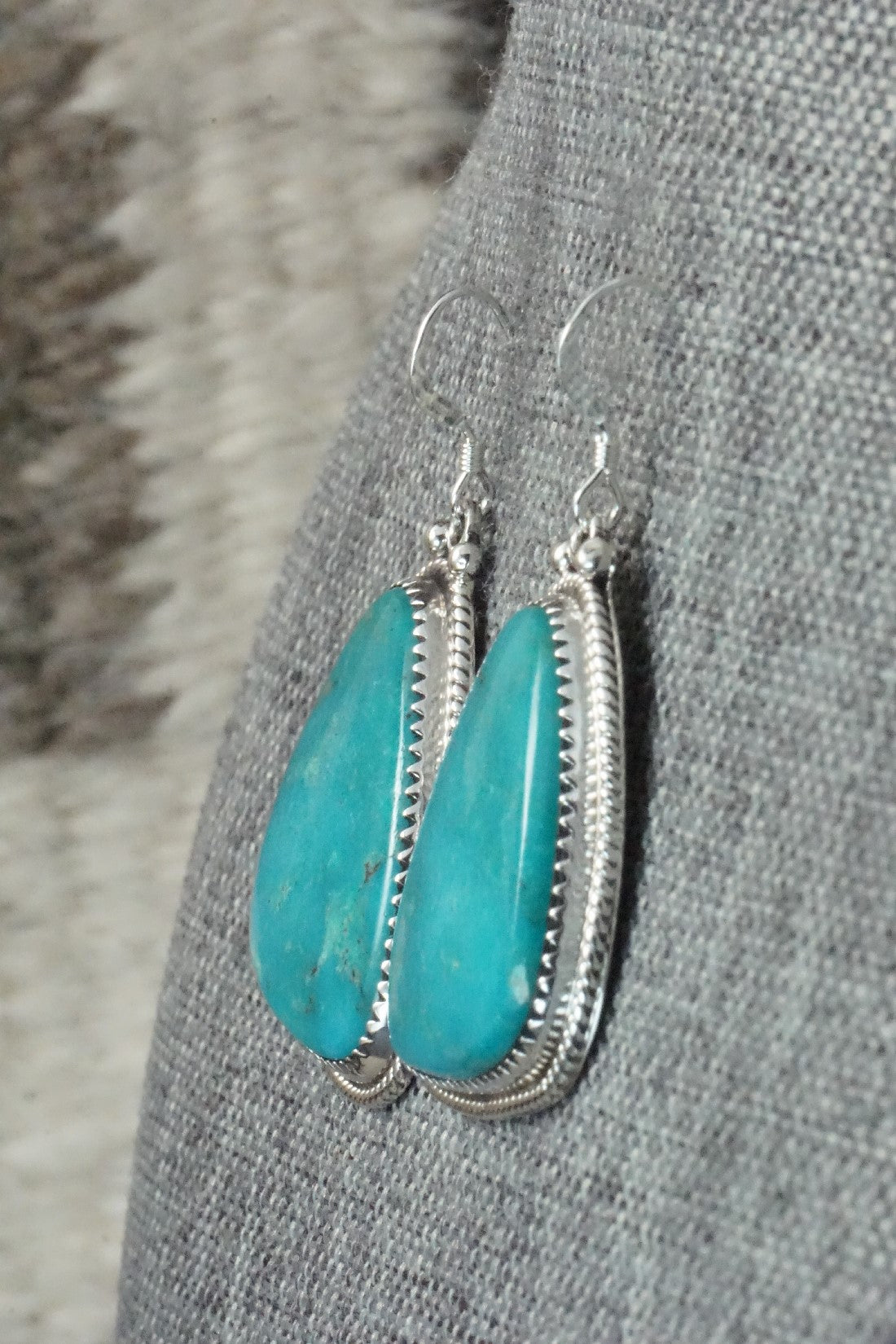 Turquoise and Sterling Silver Earrings - Sharon McCarthy