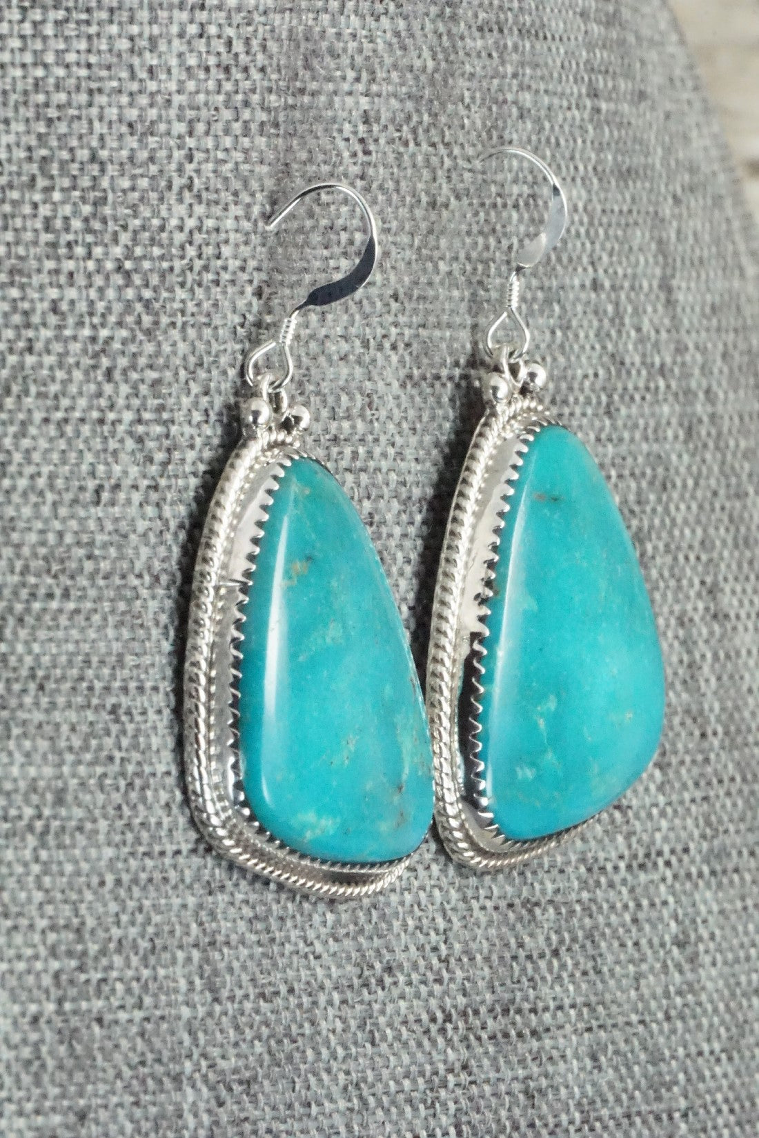 Turquoise and Sterling Silver Earrings - Sharon McCarthy