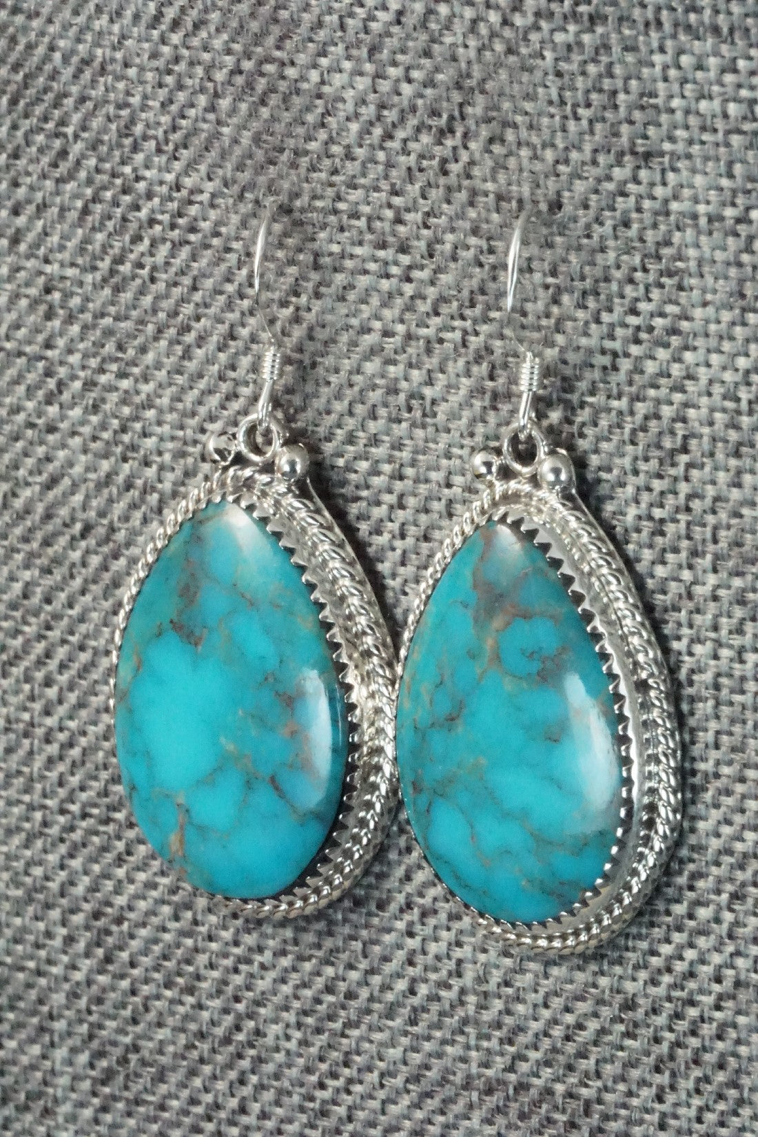 Turquoise and Sterling Silver Earrings - Sharon McCarthy