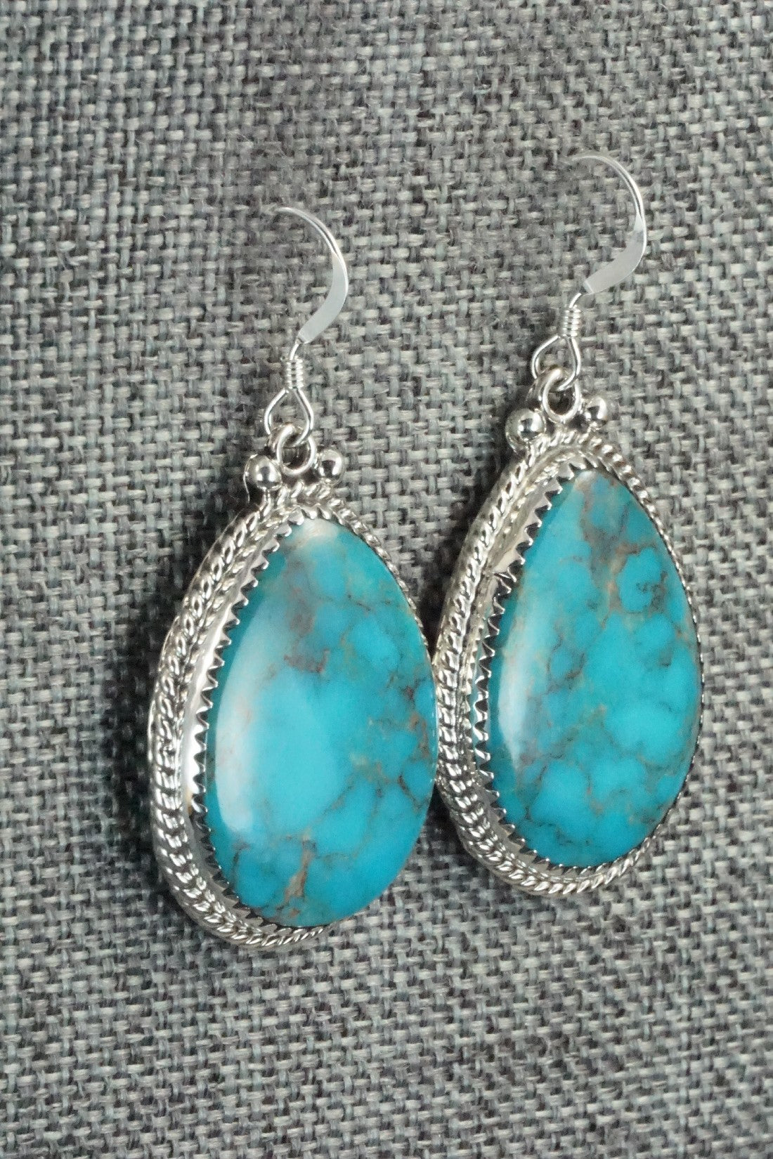 Turquoise and Sterling Silver Earrings - Sharon McCarthy