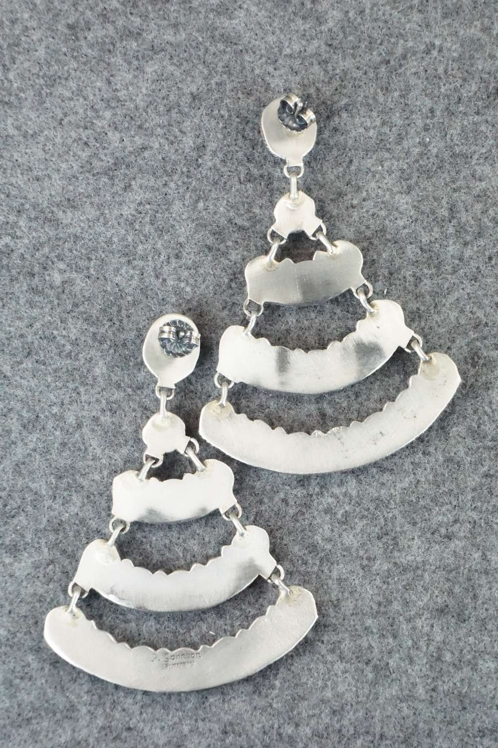 Turquoise & Sterling Silver Earrings - Pansy Johnson