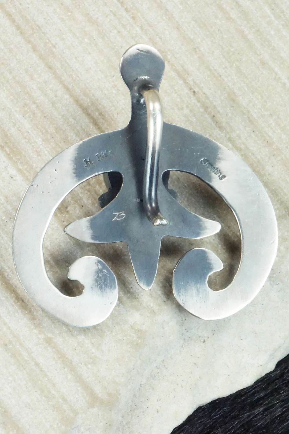 White Buffalo & Sterling Silver Pendant - Michael Bitsie