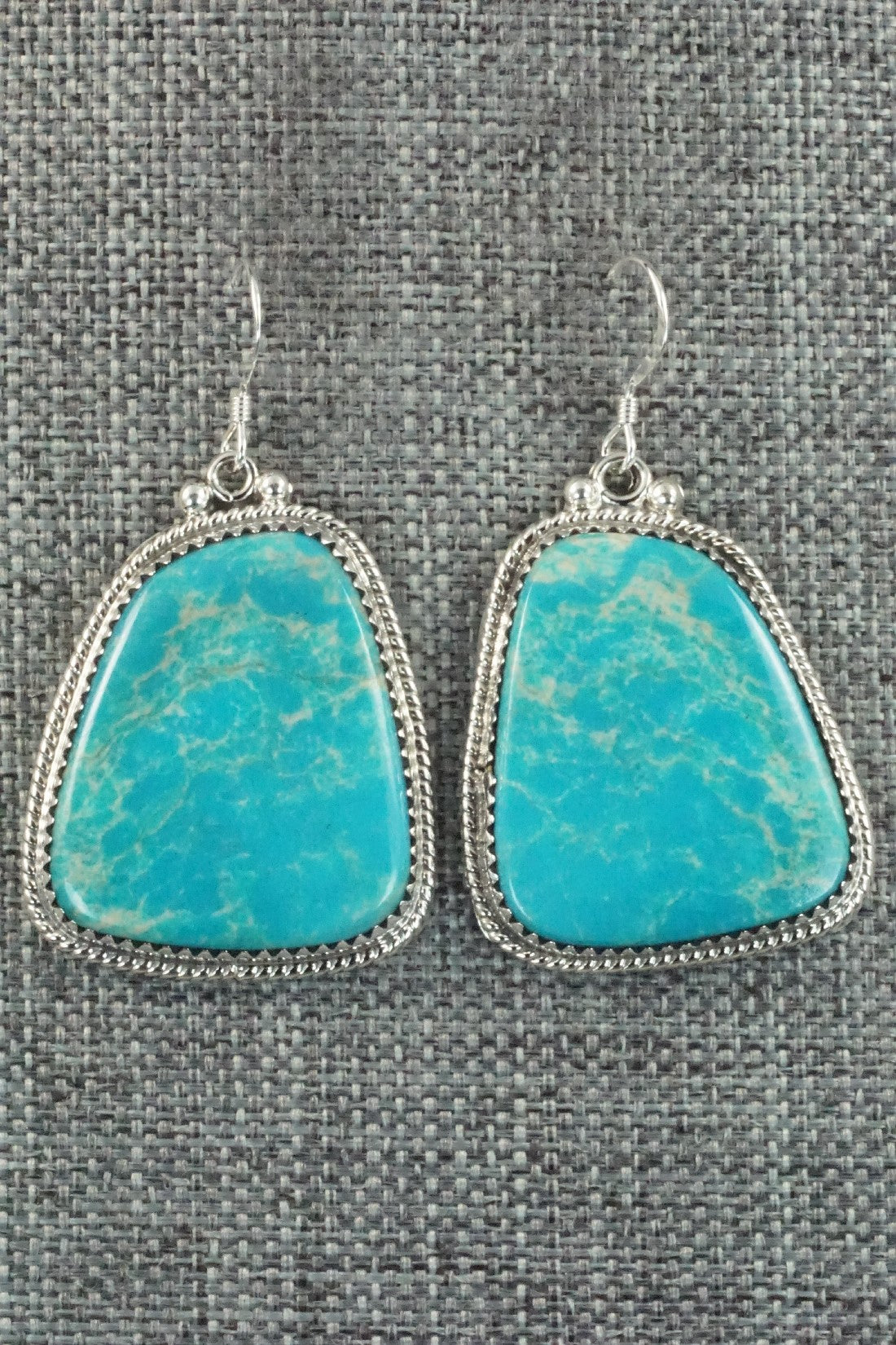 Turquoise and Sterling Silver Earrings - Sharon McCarthy