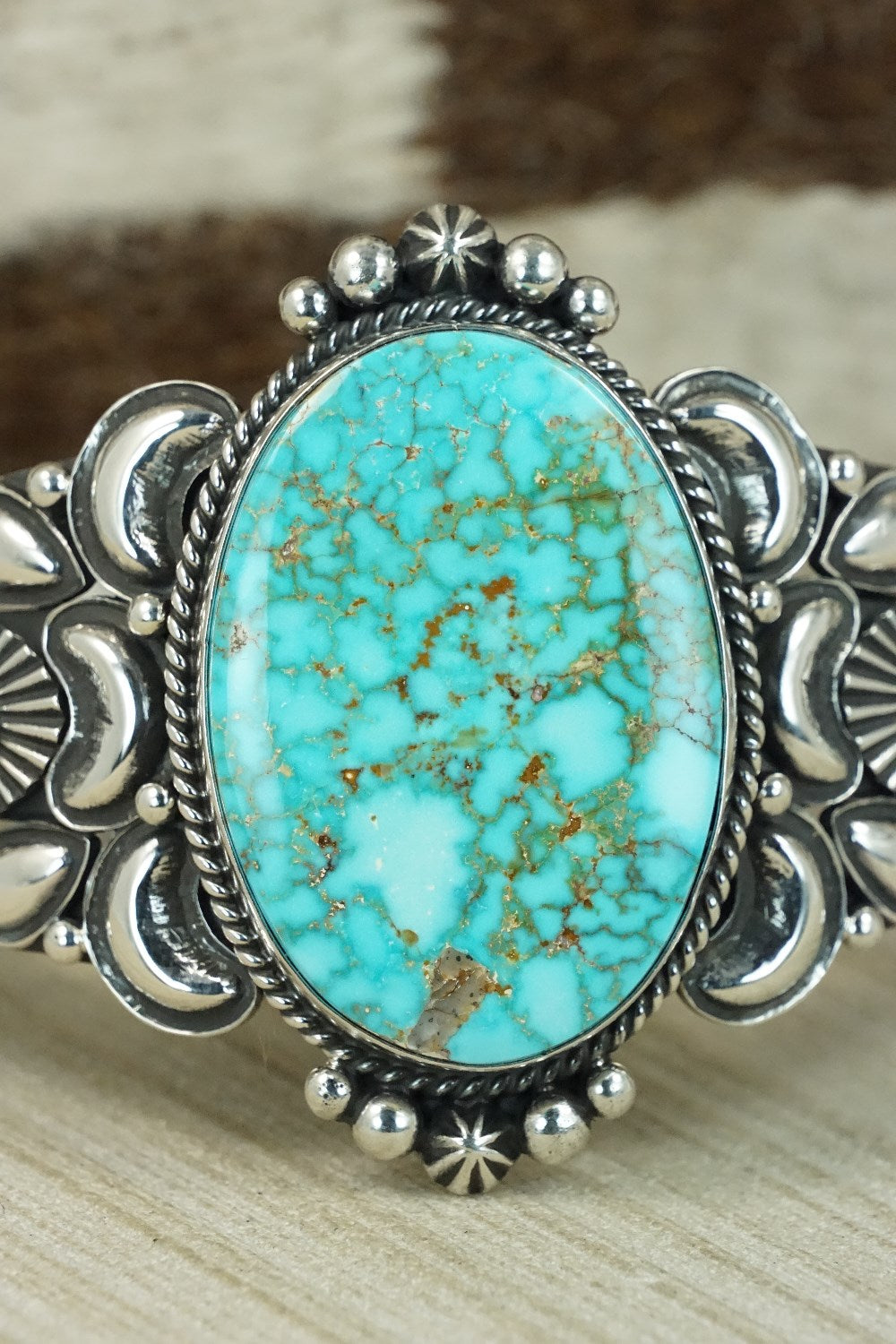 Turquoise & Sterling Silver Bracelet - Derrick Gordon