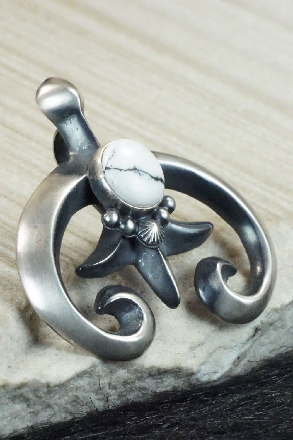 White Buffalo & Sterling Silver Pendant - Michael Bitsie