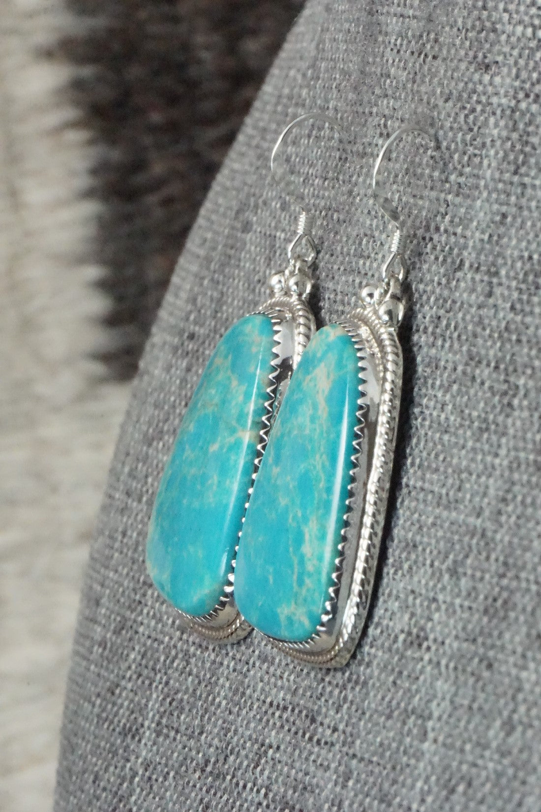 Turquoise and Sterling Silver Earrings - Sharon McCarthy