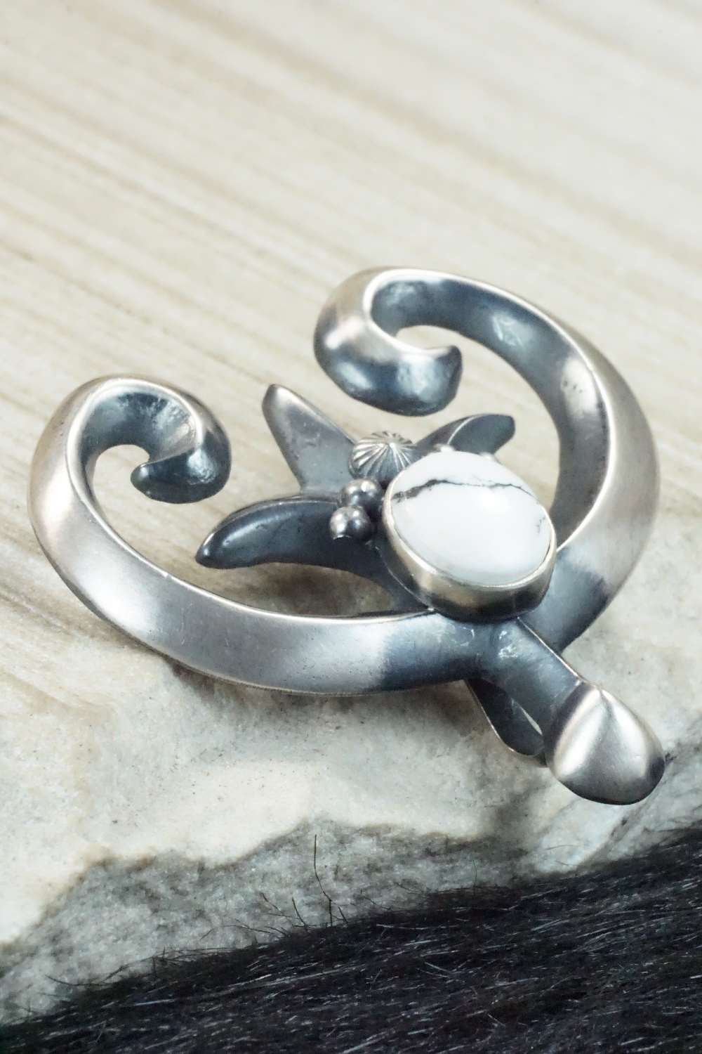 White Buffalo & Sterling Silver Pendant - Michael Bitsie